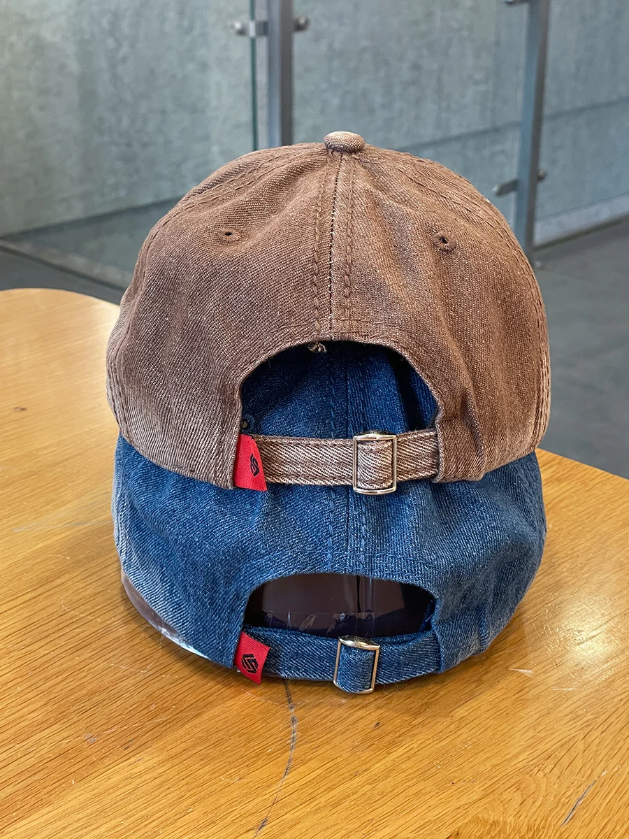 Street Retro Ripped Denim Baseball Cap Men and Women Couple Casual All-Match Peaked Cap Men