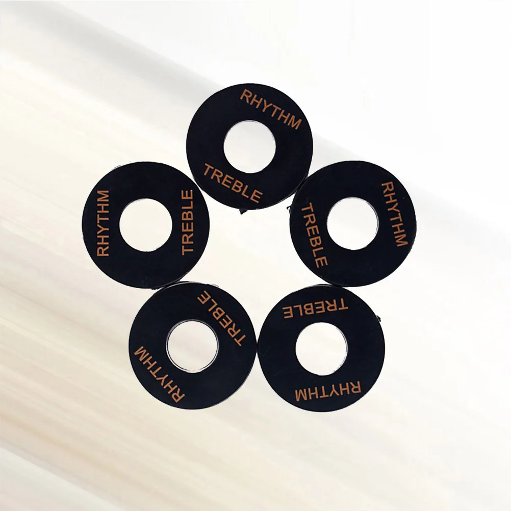 

5 Pcs Rhythm/treble Washer Guitar Hardware Replacement Toggle Plate Electric Ring Switch Pickup