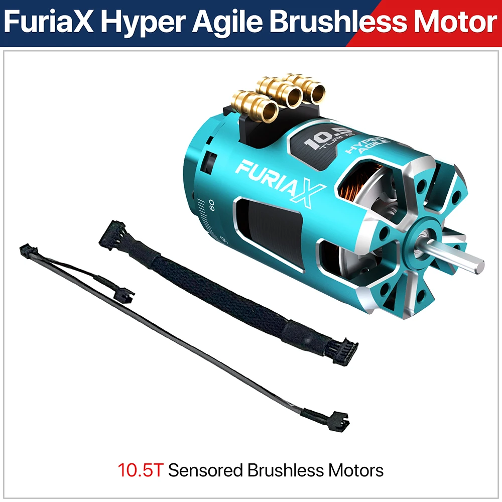 SKYRC Borstelloze Motor 1/10 RC Auto FuriaX Hyper Agile Sensored Borstelloze Motoren 10.5T 13.5T 1-3S Voor 1/10 Drifting Auto