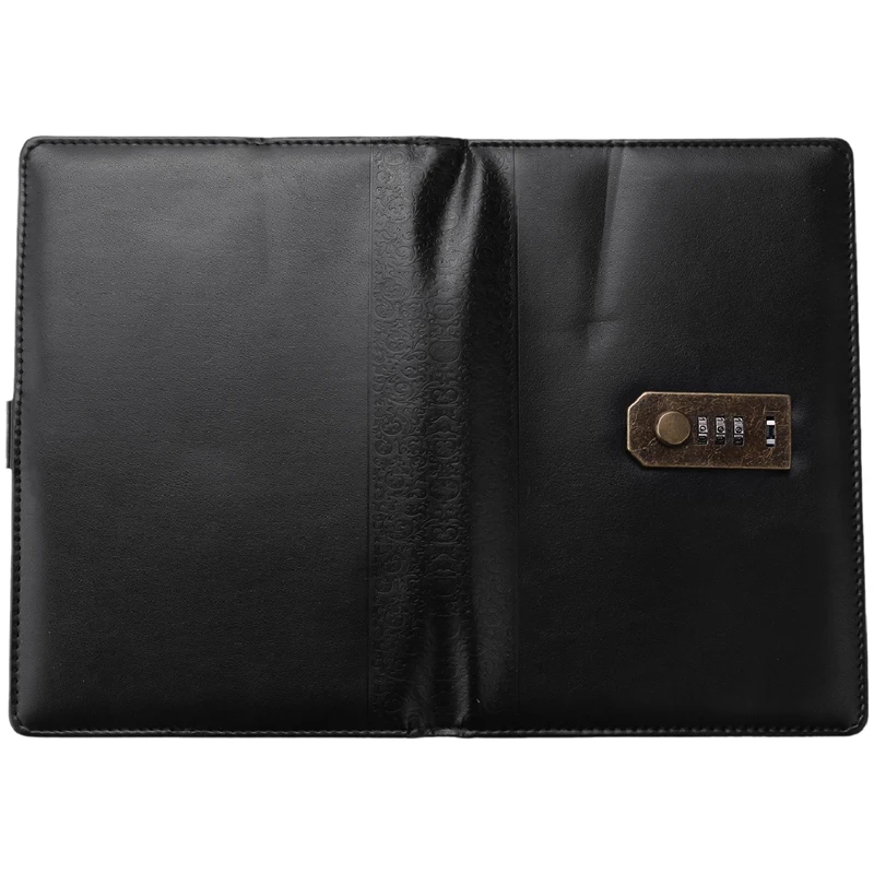 Diary With Lock Notebook A5 Vintage Lockable Paper PU Leather Note Book Traveler Journal Weekly Planner School Stationery Gift