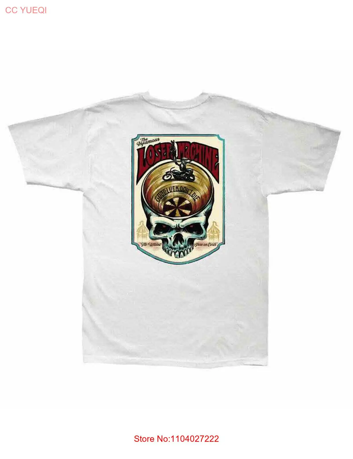 Loser Machine Men's Death Wall Tee - White / Black