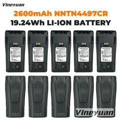 10PCS 2600mAh NNTN4497CR NNTN4497 High Capacity Li-ion Battery For Motorola CP040 CP140 CP150 CP160 CP180 DEP450 XiR P3688 Radio