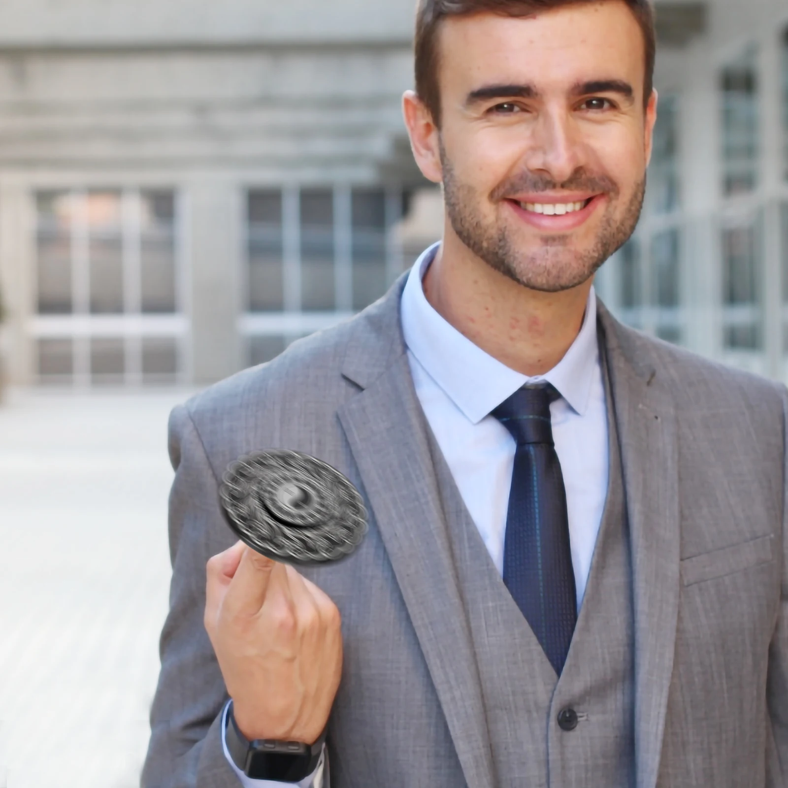 

Reduced Pressure Gyro Stress Relief Toy Rotating Finger Gyros Metal Tip Toys Child Fidget