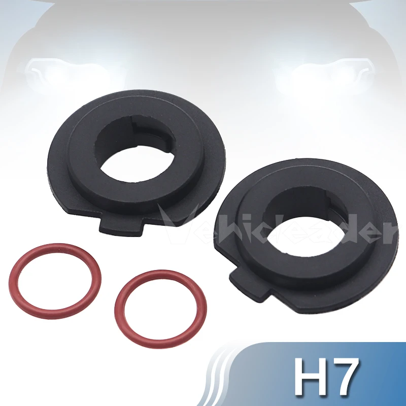 2Pcs H7 Car LED Headlight Bulb Adapter Holder Base Sockets Headlamp Retainers