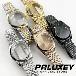 NH35 Watch Accessories 36mm/40mm Watch Case Sapphire Crystal For NH34 NH35 NH36 NH38 Movement 28.5mm Dial Sliding Lock Bracelet