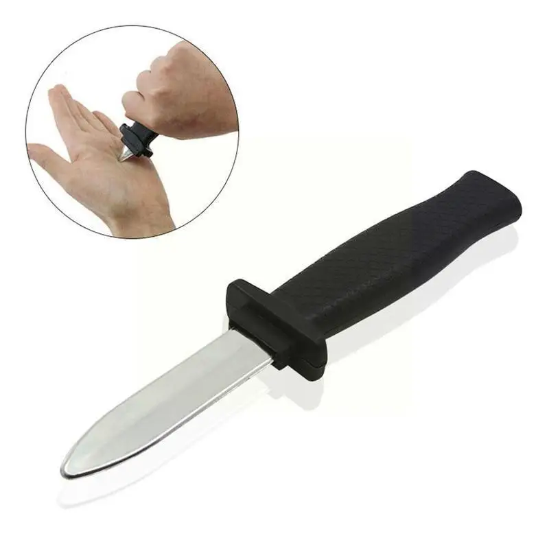 Telescopic Knife Trick Retractable Knife Dagger Plastic Funny Prank Knife Gifts Retractable Toy Kidding D4J4