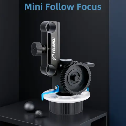 YELANGU Portable Mini Follow Focus Quick Focus Wireless Lens Control For DSLR Camera Gimbal BMPCC 4K Accessories