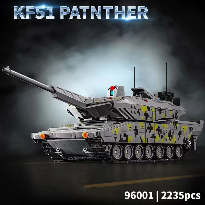 Panther KF51 EMBT T-14 Armata AbramsX Kampfpanzer Bausteine mit RC Motor Kit Bau Ziegel Spielzeug
