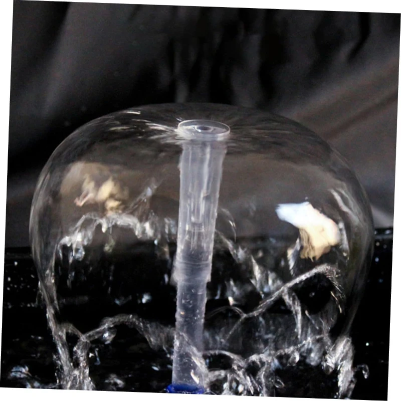 1pc Transparent Mushroom Fountain Spray Decor Durable Plastic Mushroom With Fountain Sprays For Water Feature Decor
