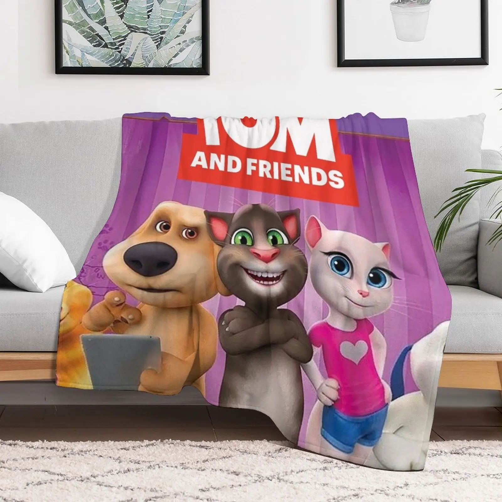 Sixtom the My Talking and friends Tom 2 2021 Throw Blanket