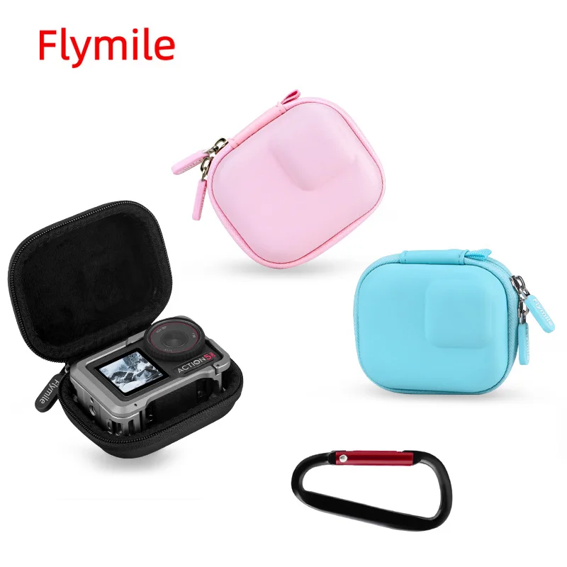 

Flymile Action 5 Cage Storage Case Carrying Bag for DJI Action 5 Pro Accessories Protective Frame Handbag Portable Travel Box