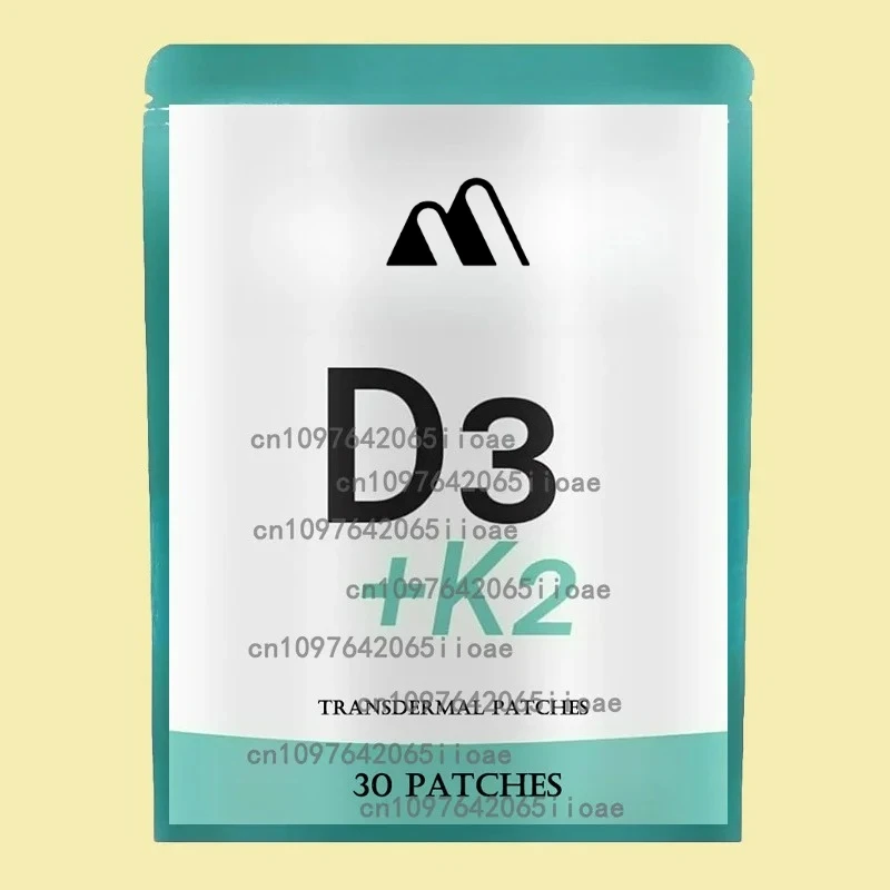 

30 Patches Vitamin D3 + K2 Transdermal Patches Promotes Bone , Helps Support Immune System