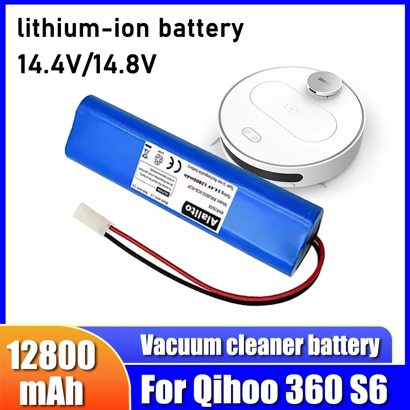 14.4V lithium-ion battery, replacement battery for Qihoo 360 S6 robot vacuum cleaner, multiple capacity options