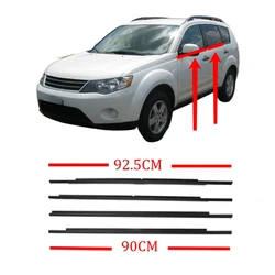 4 Piece Black Window Rubber Seal for Outlander 2007-2012 CW 5727A007 Glass Weatherstrip for Peugeot 4007 Accessories