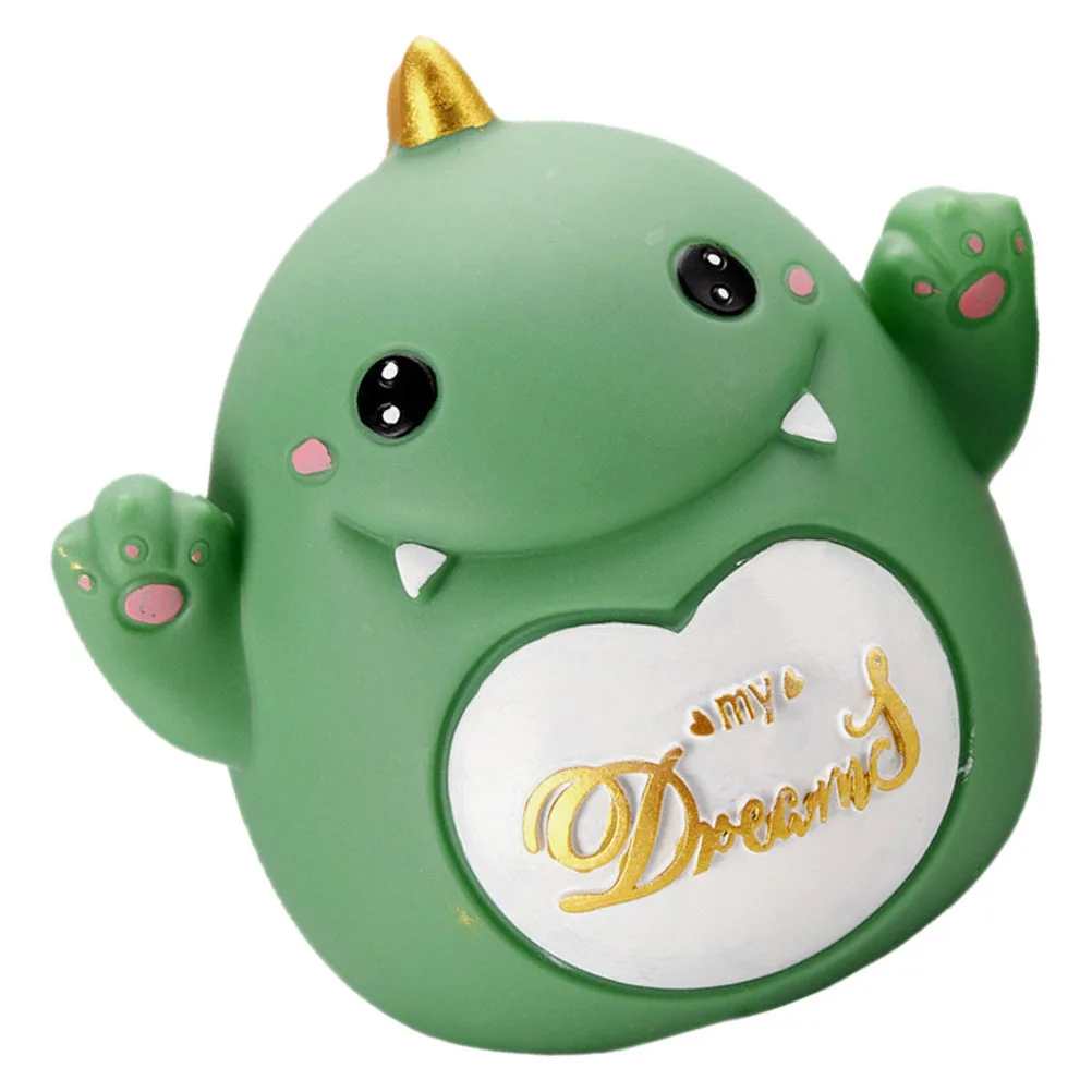 

Vinyl Dinosaur Piggy Bank Medium Size Cute Coin Saving Jar Desktop Decoration Money Box for Office Shelf Decoration