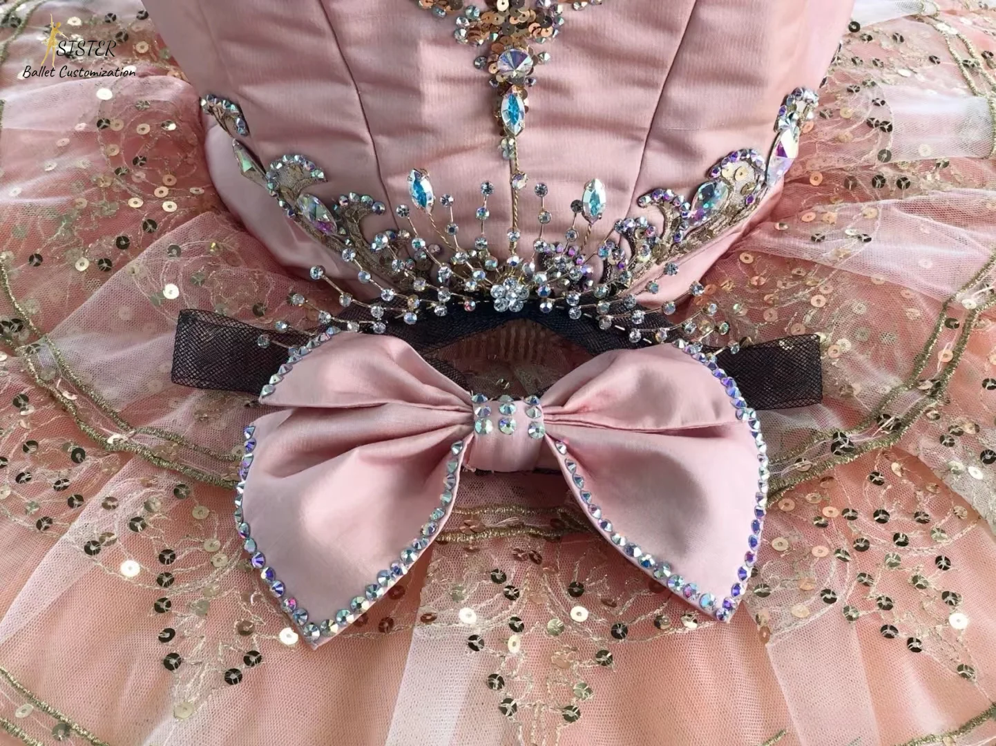 New Hand-sewn decoration, Fairy doll variant tutu for adult children private custom high-end professional competition dress