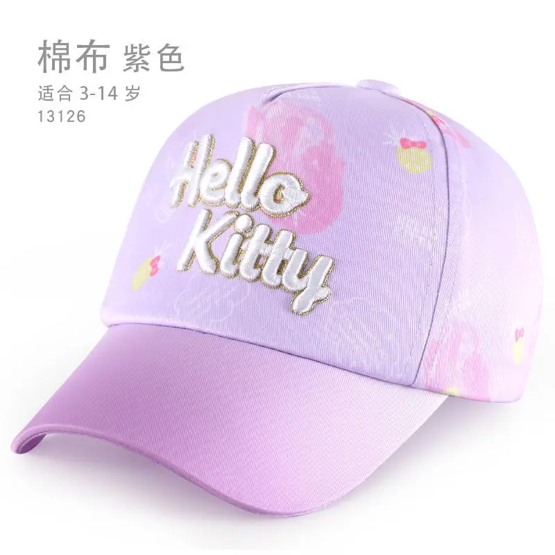 TAKARA TOMY Sommer Neue Hallo Kitty Kinder Sonnenschutz Sommer Dünne Mesh Erreichte Visier Mädchen Einstellbare Nette Erreichte Baseball Kappe