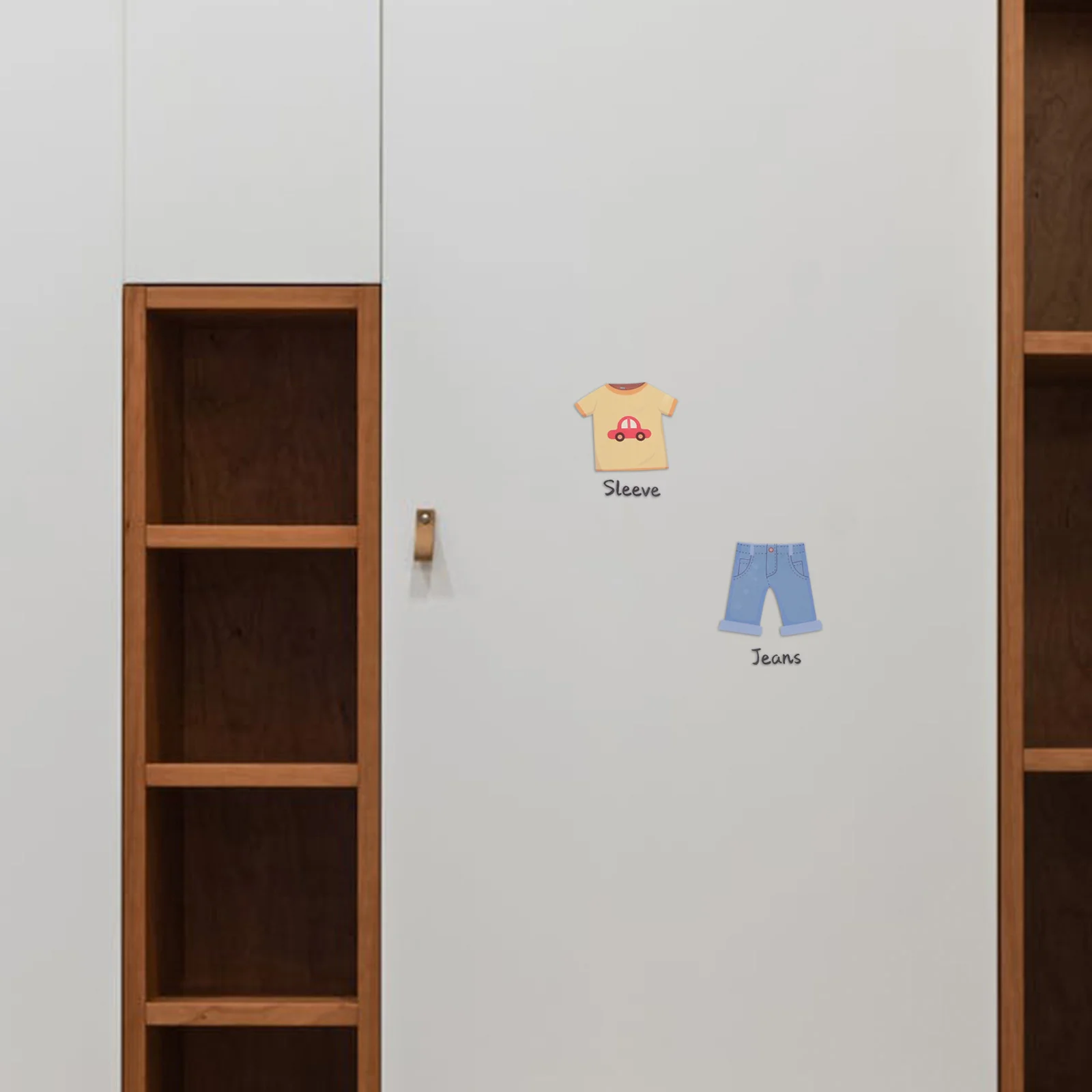 

1Set Wardrobe Clothing Labels Stickers for Kids Closet Organization Picture Decals Toddlers Clothing Labels for Kids