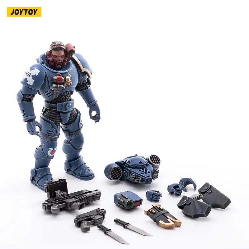 [In-Stock]JOYTOY Warhammer 40k 1: 18 Warhammer ULTRAMARINES INCURSORS Action Figures 4-person Set 12CM Anime Military Model Toys