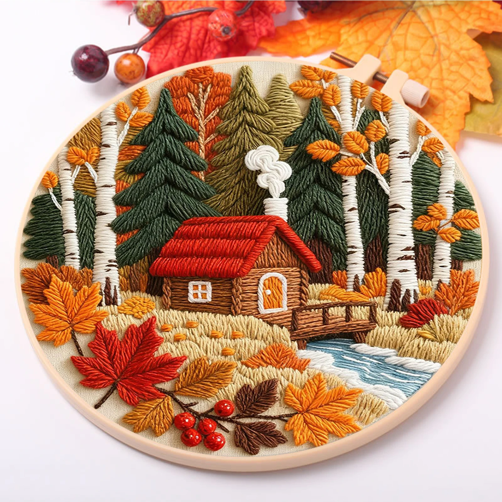ชุดปักผ้า DIY สำหรับฤดูใบไม้ร่ - Embroidery Lovers บทวิจารณ์และราคา