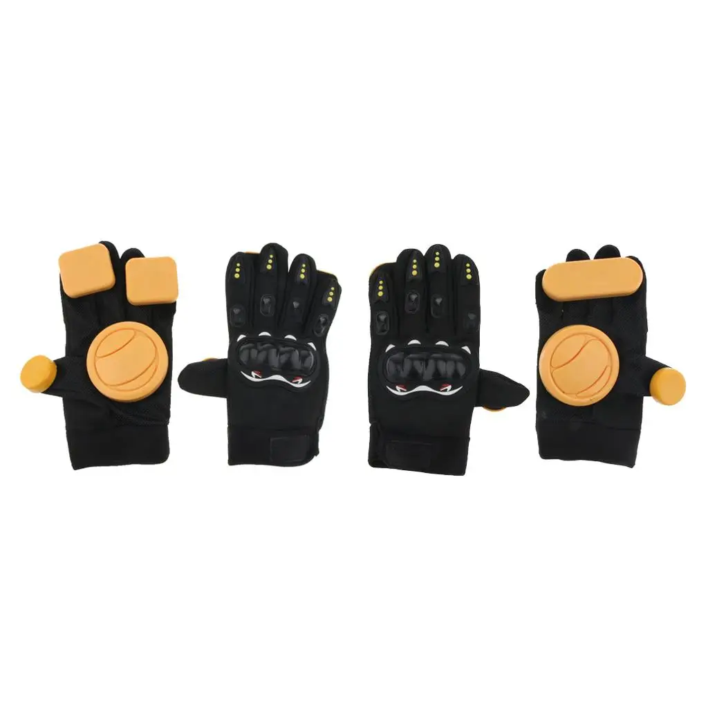 Ventilated Downhill Slider Gloves Nylon Slide Sleeve Adjustable Protection Gear for Longboard Roller Skating