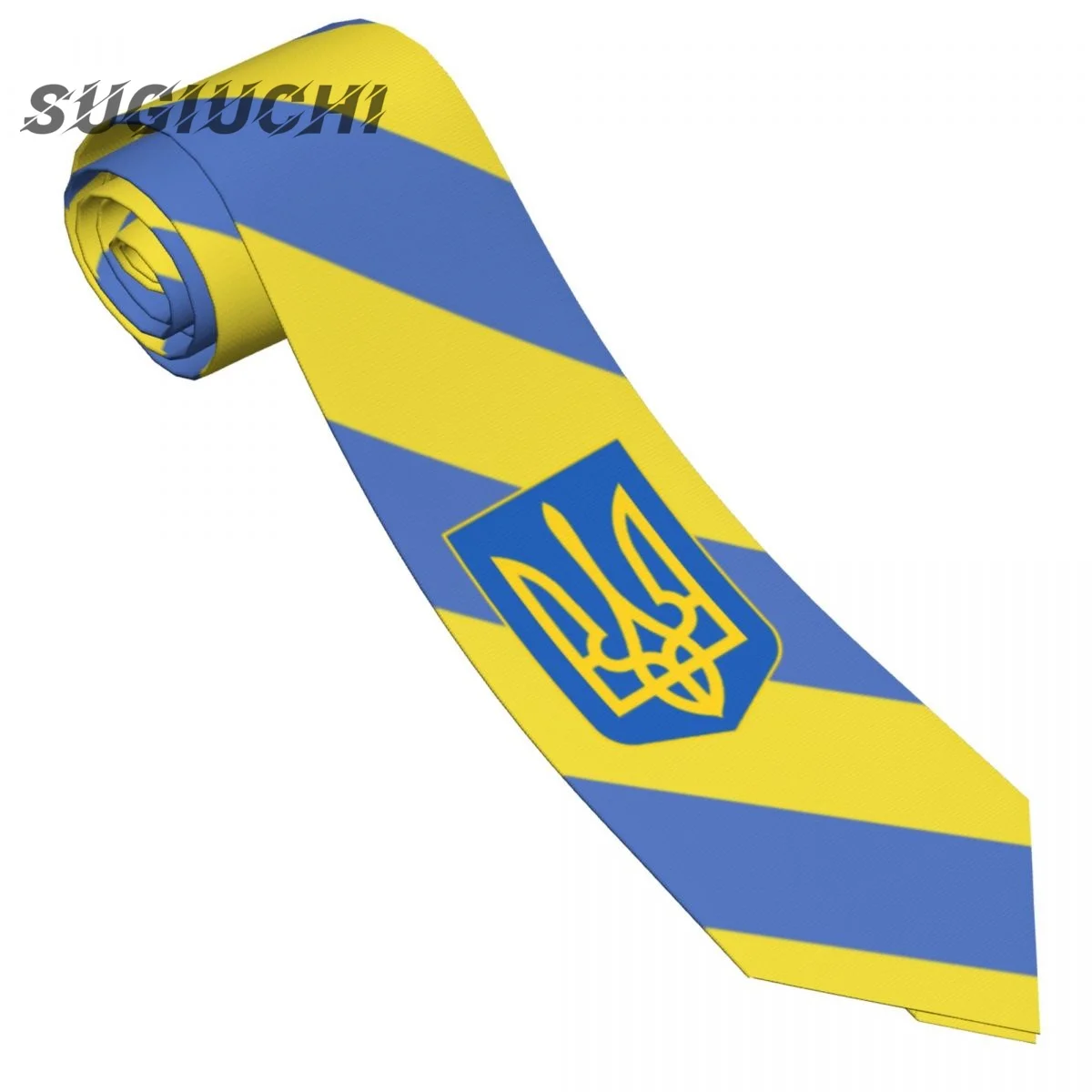 Ukraine Country Flag Neck Ties For Men Women Casual Plaid Tie Suits Slim Wedding Party Necktie Gravatas