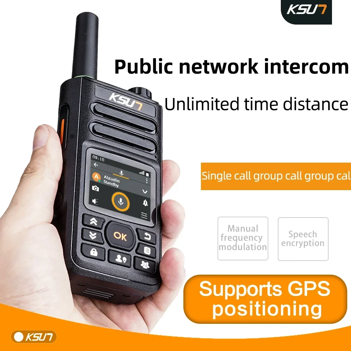 Top! Walkie Talkie Compatible Zello APP 4g Sim Card WiFi Network Cell Phone Radio Long Range Professional Walkie Talkie