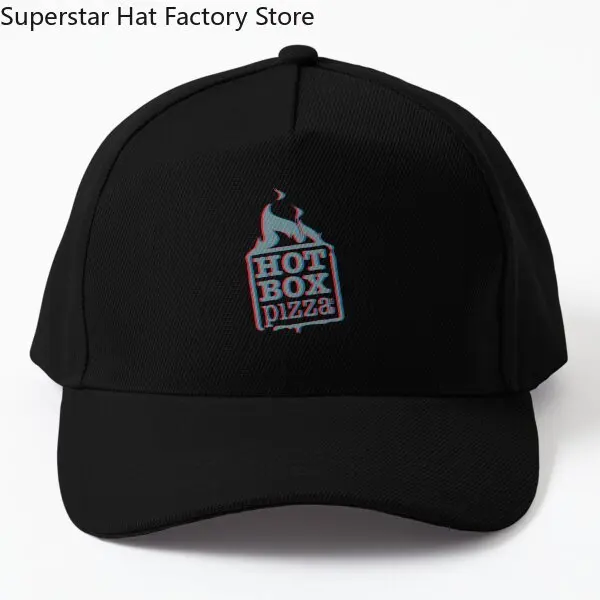 Hotbox Pizza 3D Glitch  Baseball Cap Hat Czapka Casual Sun Snapback Women Solid Color Hip Hop Mens Bonnet  Summer Fish Black