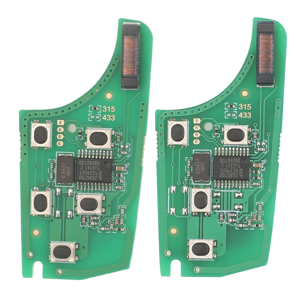 

jingyuqin for Chevrolet Malibu Cruze Aveo Spark Sail Opel/Vauxhall 2/3/4 BTN 315/433MHz Car Remote Key Circuit Board Electronic