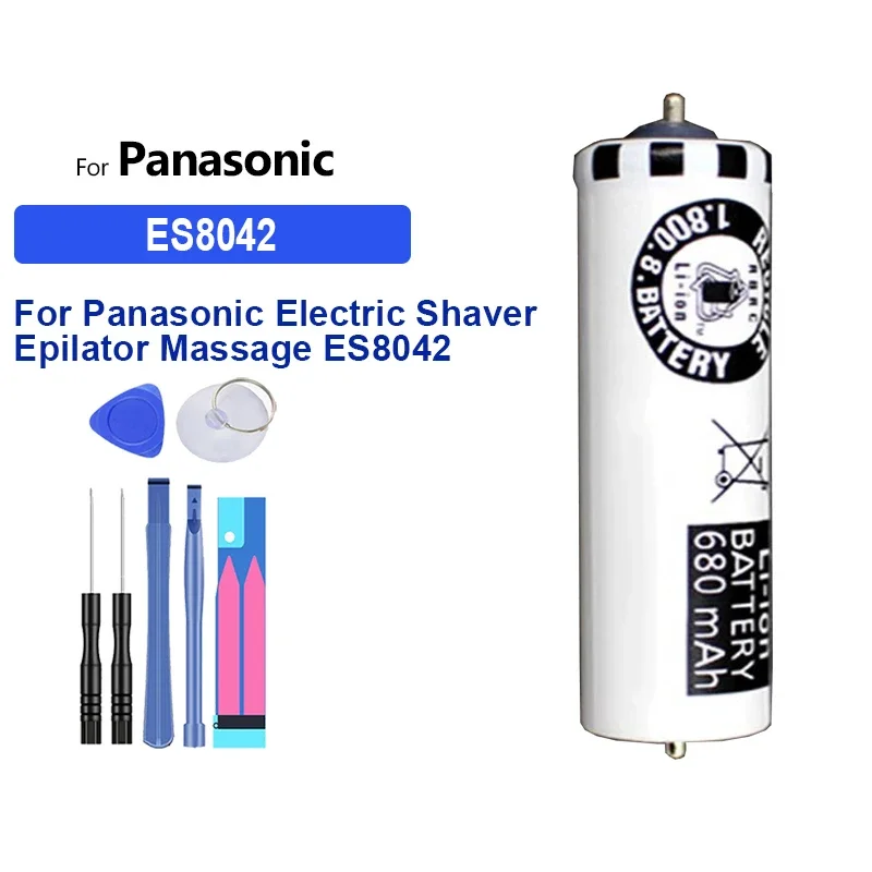 680mAh Replacement Battery For Panasonic Electric Shaver Epilator Massage ES8042 ES8043 ES8044 ES8048