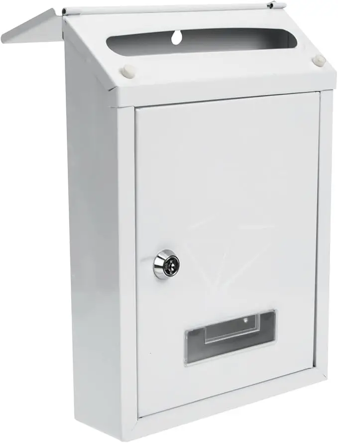 Exterior wall mount mailboxes with security key, easy to install