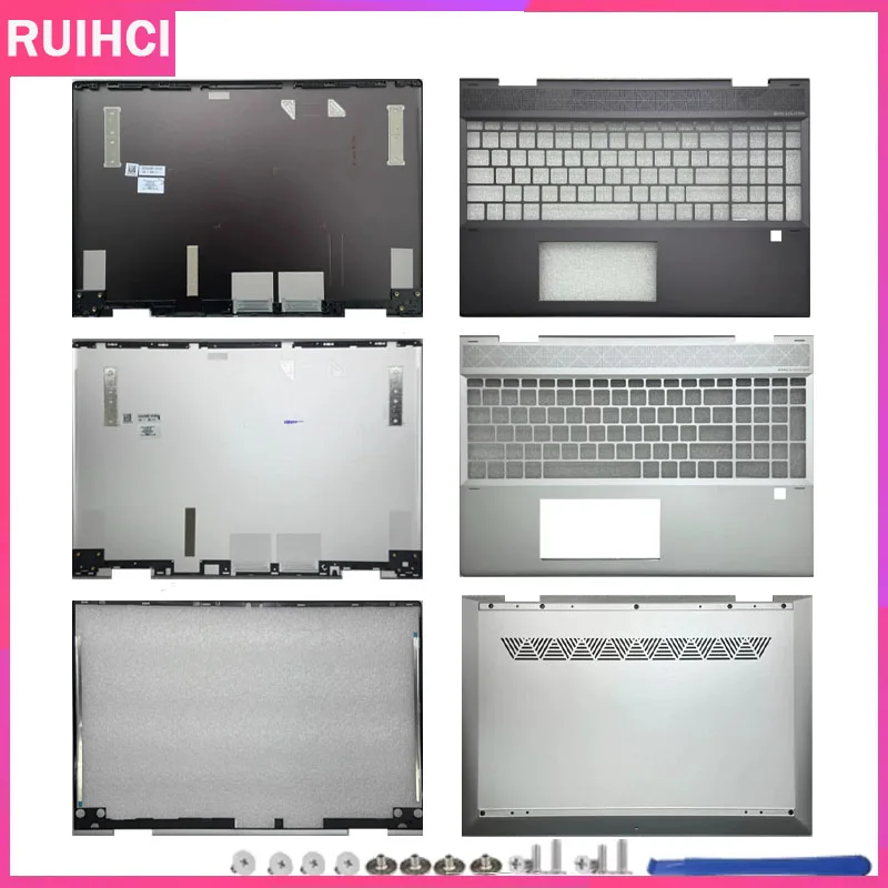 

For ENVY X360 15-DR 15M-DR 15-DS TPN-W142 Laptop LCD Back Top Cover Front Bezel Palmrest Bottom Case L55038-001