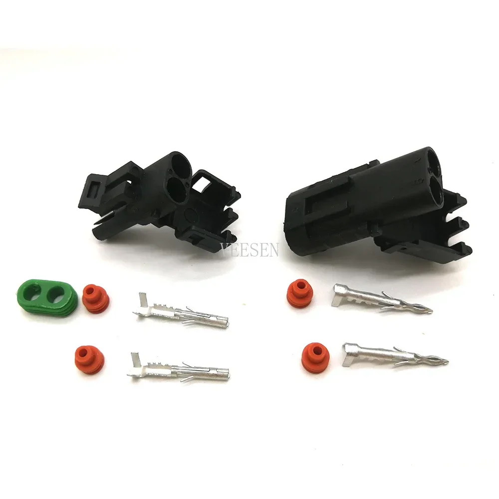 10 set 2P Connector For Weatherpack auto Waterproof Electrical Wire Cable Way Plug Car Harness 18-14 GA