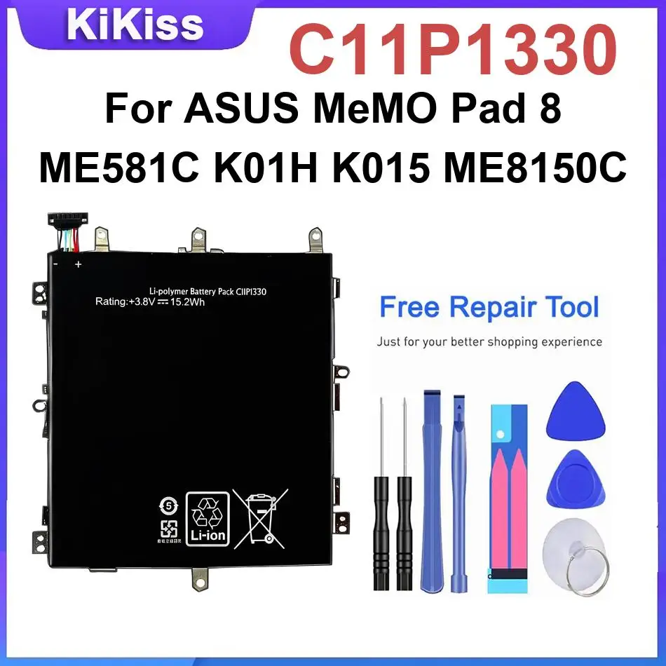 Li-ion Polymer Batteries C11P1330 For ASUS MeMO Pad 8 ME581C K01H K015 ME8150C