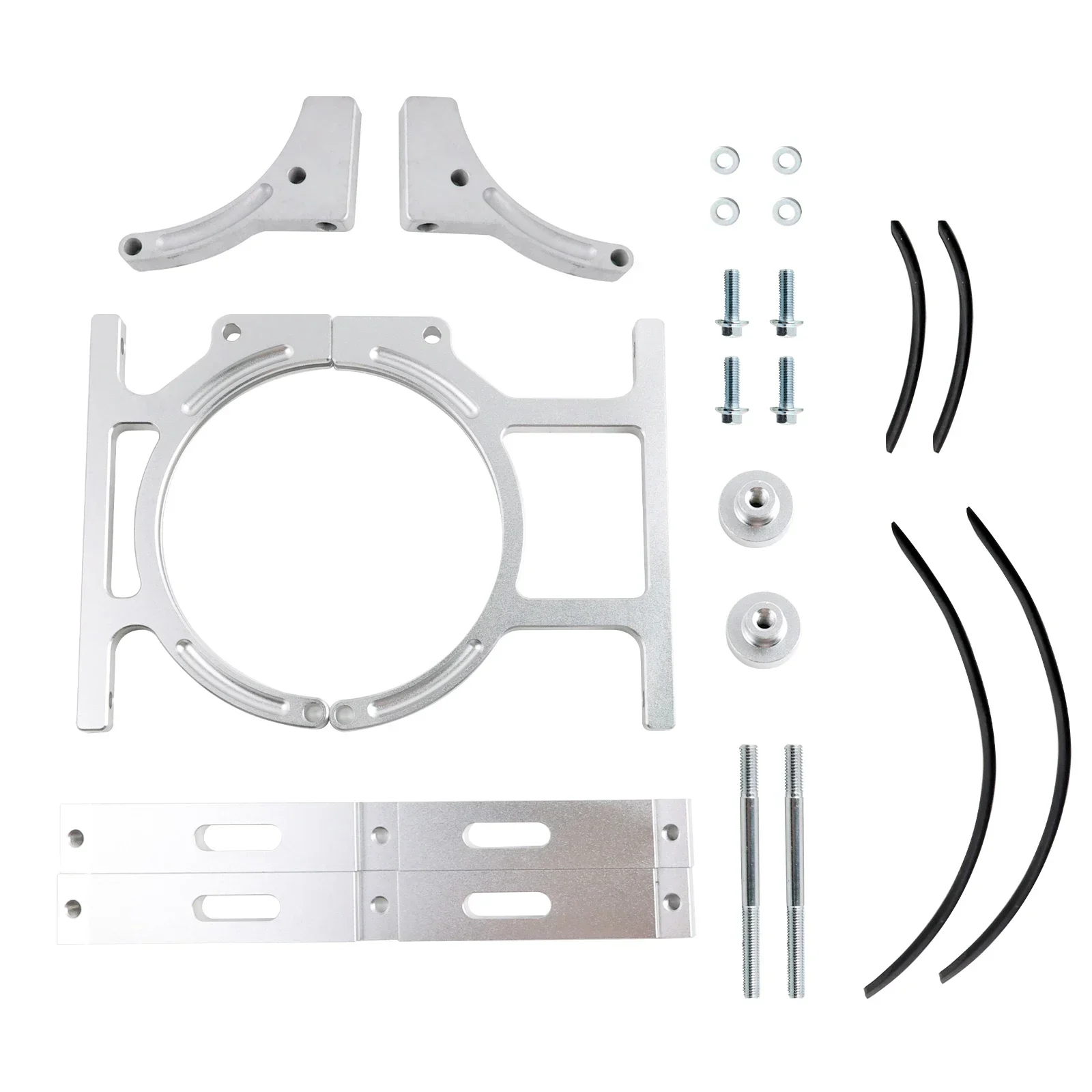 Durable 7-inch Nitrogen Single Bottle Bracket, available in stylish silver or black