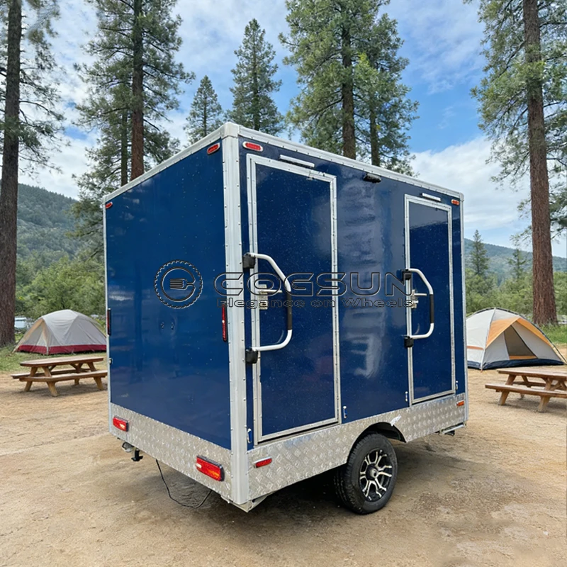 

Cogsun Mobile Outdoor Restroom Trailer Mobile Shower Room Luxury Portable Bathroom Trailer Smart Public Toilet Customized
