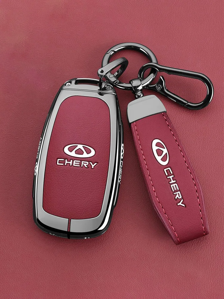 Obudowa na kluczyk samochodowy ze stopu cynku do Chery Tiggo 7 Pro 8 9 2025 2026, brelok, pilot, pokrowiec, etui, uchwyt na kluczyk, akcesoria — 2