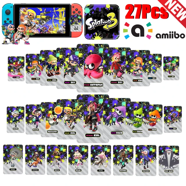 Amiibo-どうぶつの森スプラトゥーンカード,人気のゲーム,新しいホリゾンズスプラトゥーン 3フィギュア,カワイイホリゾンズカード,NSスイッチ,3Dセット,NFCミニカード - AliExpress 26