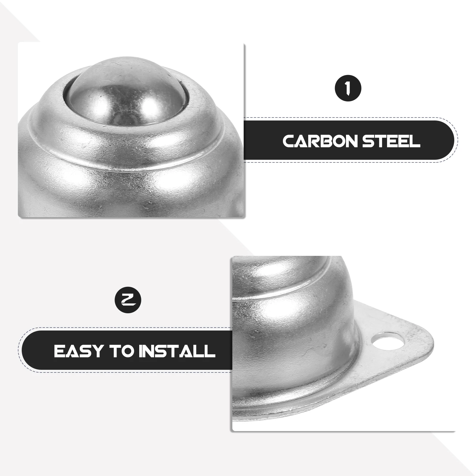 

6pcs Roller Bearing Set Carbon Steel Ball Caster Bearings Smooth Mini Wheels For Furniture Appliances Low Noise