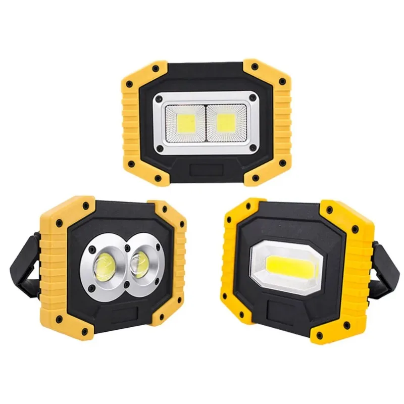 Multi-functional Portable USB Charging Floodlight LED Working Light Emergency Night Flashlight for Outdoor Camping Lamp