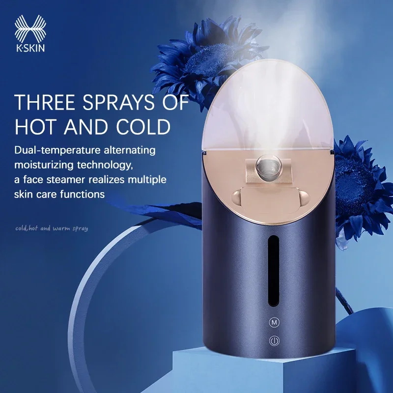 8in1 Herbs Facial Steamer Warm Mist Humidifier Face Deep Clean Nano Moisturizer Vaporizer Sprayer Salon Home Skin Care Whitening