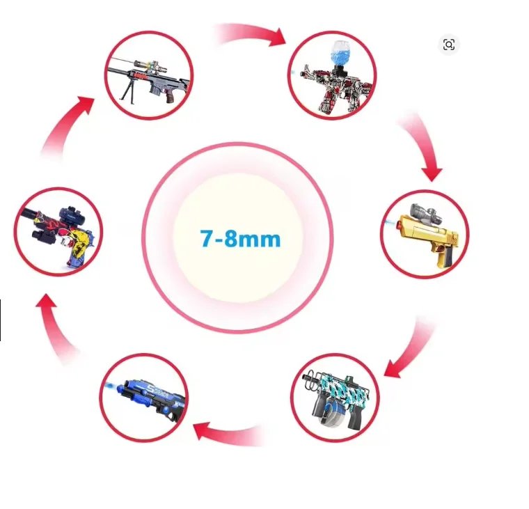 60000 Pz Gel Acqua Palline Perline Magiche Perla di Cristallo Terreno Decori Crescente Palle Pistola Munizioni Famiglia Per Bambini Giocattoli Perline D'acqua Regali FAI DA TE