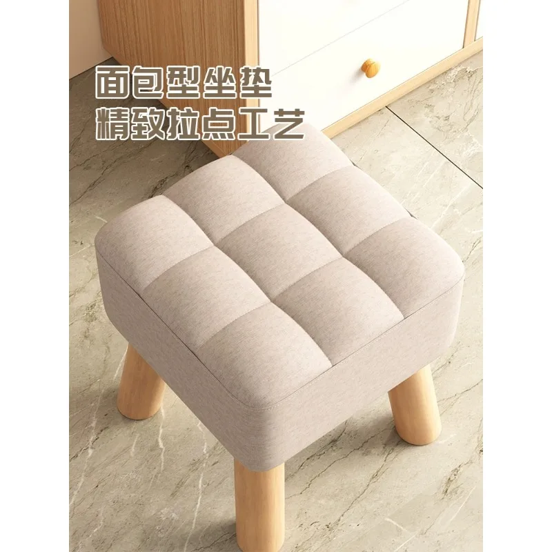 Solid wood small stools, household doorstep shoes, stools, living room small unit coffee table, low stools, simple benches,