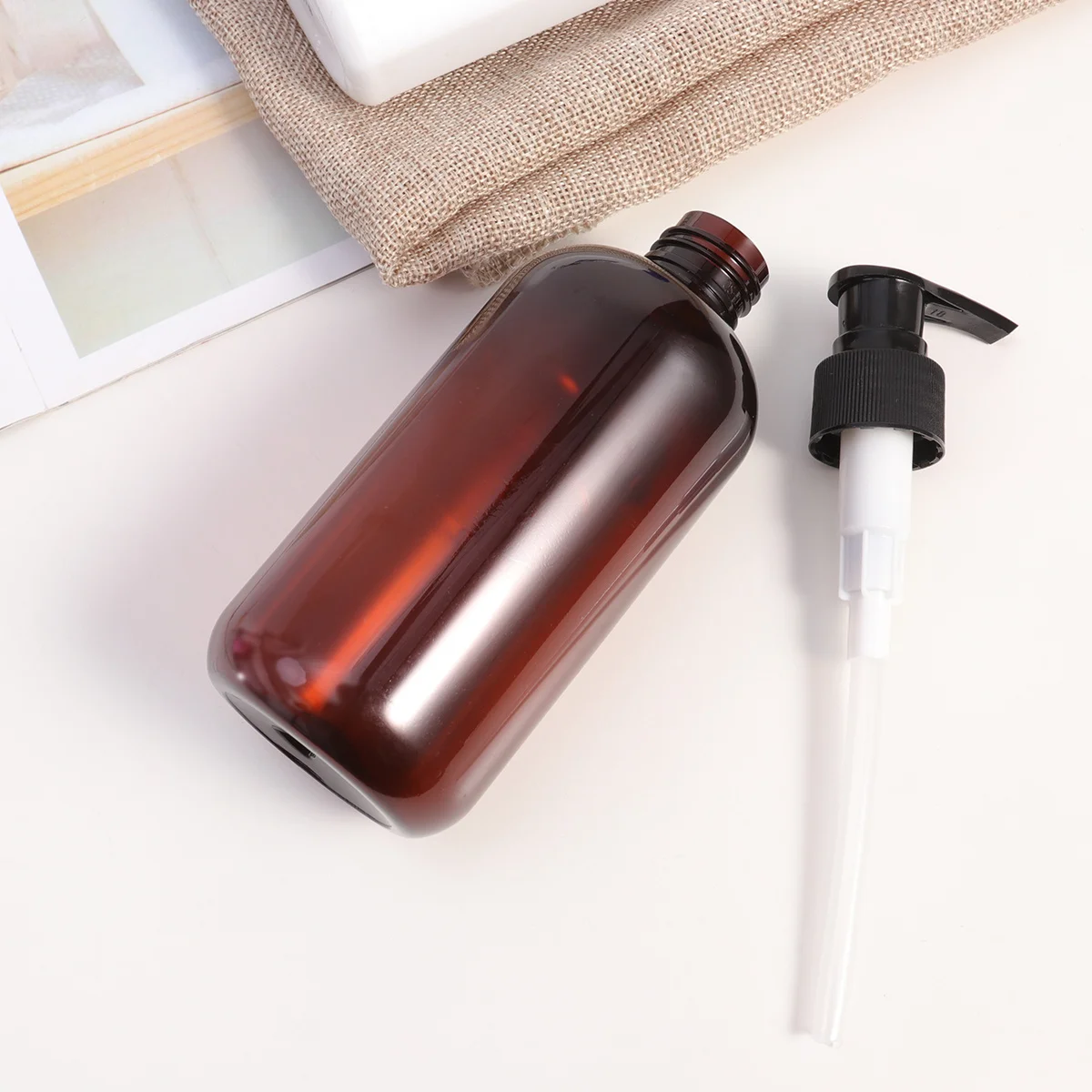 5 bottiglie con pompa da 250 ml per shampoo, lozione, sapone liquido, contenitori da viaggio riutilizzabili, sistema di erogazione a tenuta stagna