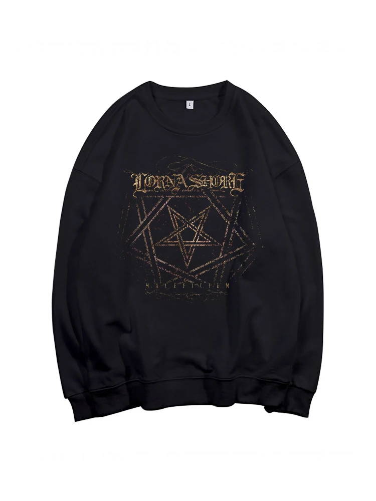 Lorna Shore Heavy Mental Men/women Long Sleeve Sweatshirts Pullovers Casual Harajuku Streetwear Hip Hop Hoody Top Clothes