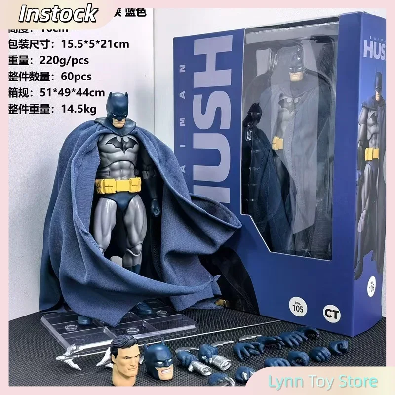 

Ct Toys Batman Figure Mafex105 Comic Version Blue Batman: Hush Action Figures Dc Justice League Collection Toy Xmas Gifts