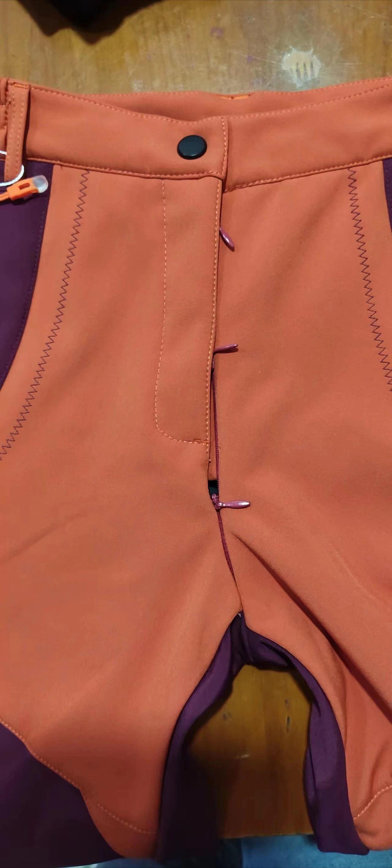 Slip da donna Cavallo da donna Cerniera invisibile Chiusura frontale a retro Pantaloni invernali in pile spesso Pantaloni caldi Outdoor Softshell Sport lunghi