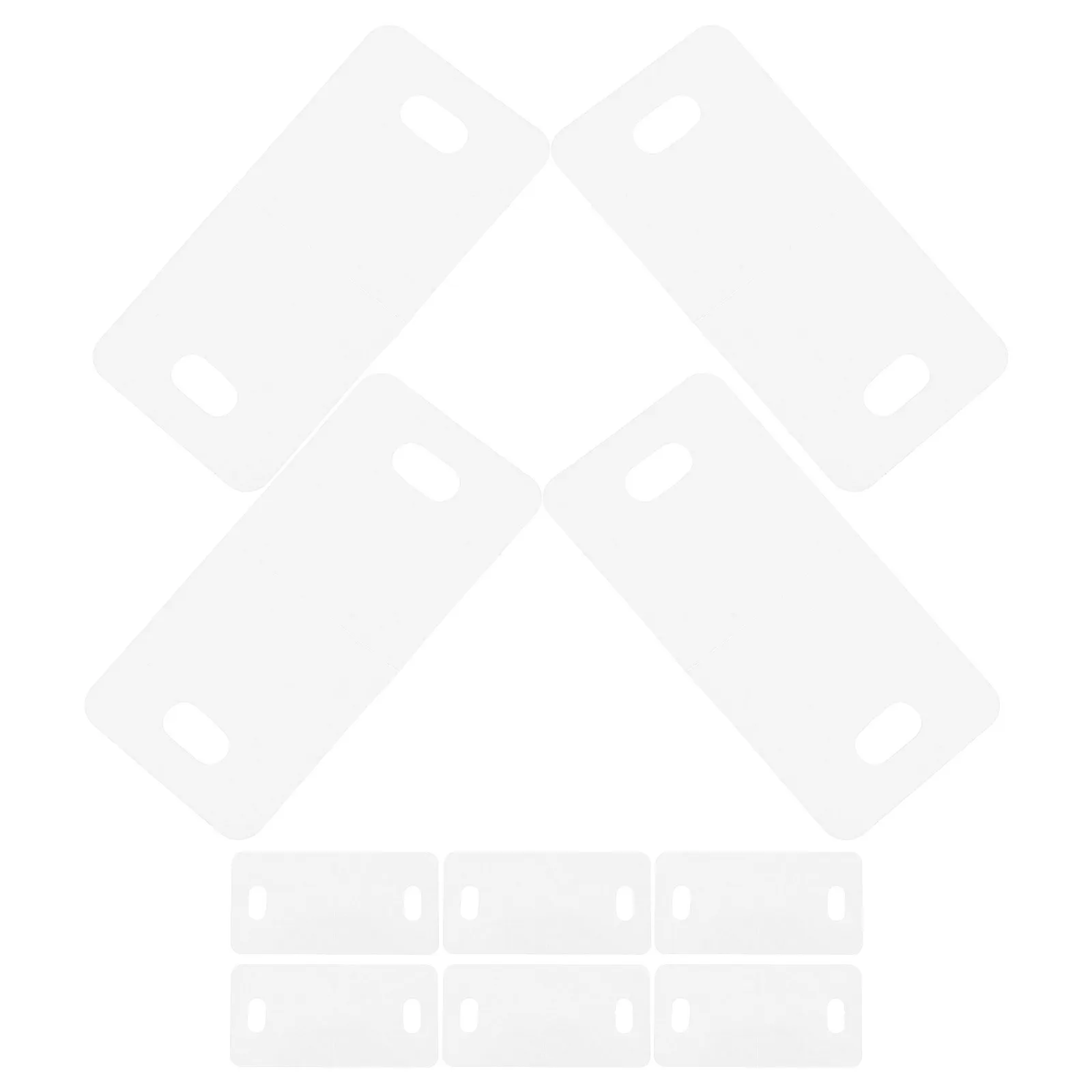 

12pcs Curtain Hanger Patches, Pvc Repair Clips For Horizontal Vertical Blinds, Adhesive Blind Fixing Tabs, Slats Replacement,