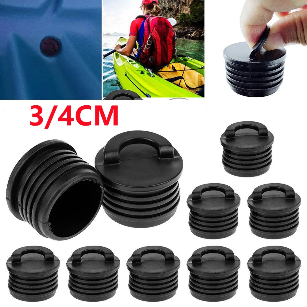 Rubber Marine Scupper Plugs Drain Holes Stopper Bungs For Kayak Canoe Boat Kayak Accessories Kayak Water Stopper Hollow Plug
