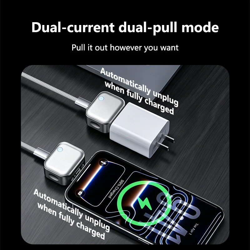 Lenovo Intelligence 140W Full Charge Auto-Disconnect Charging Adapter Fast Charge Safety Separator Automatically for Type-C